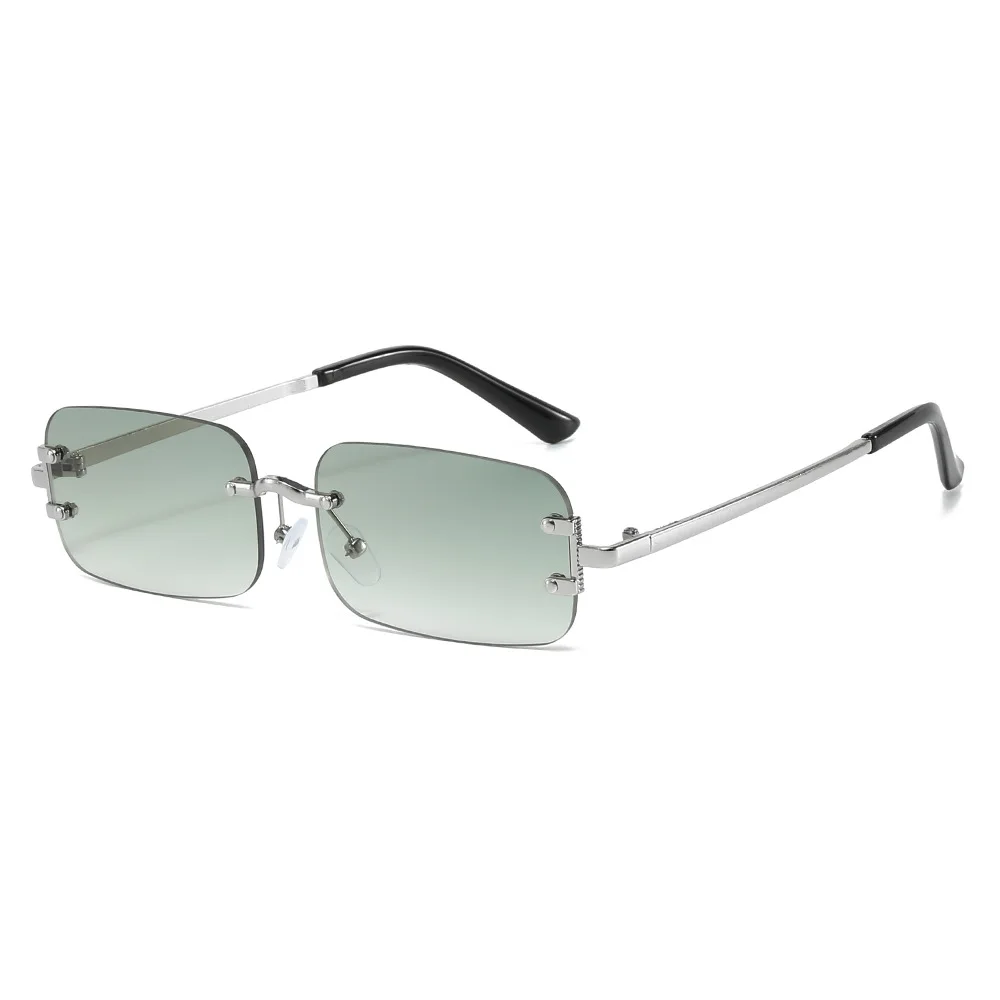 Designer Sunglasses - Rimless Square Sunglasses Women Men Luxury
