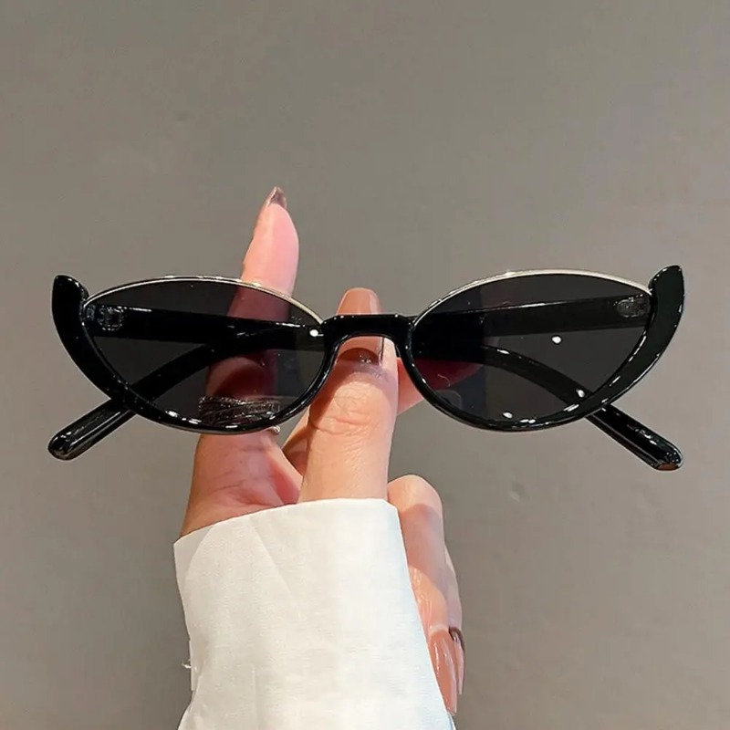 Sunglasses Uv400 - Vintage Small Cat Eye Sunglasses for