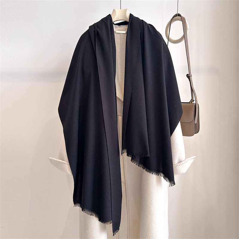 Cashmere Scarf - Luxury Winter Cashmere Scarf Women Solid