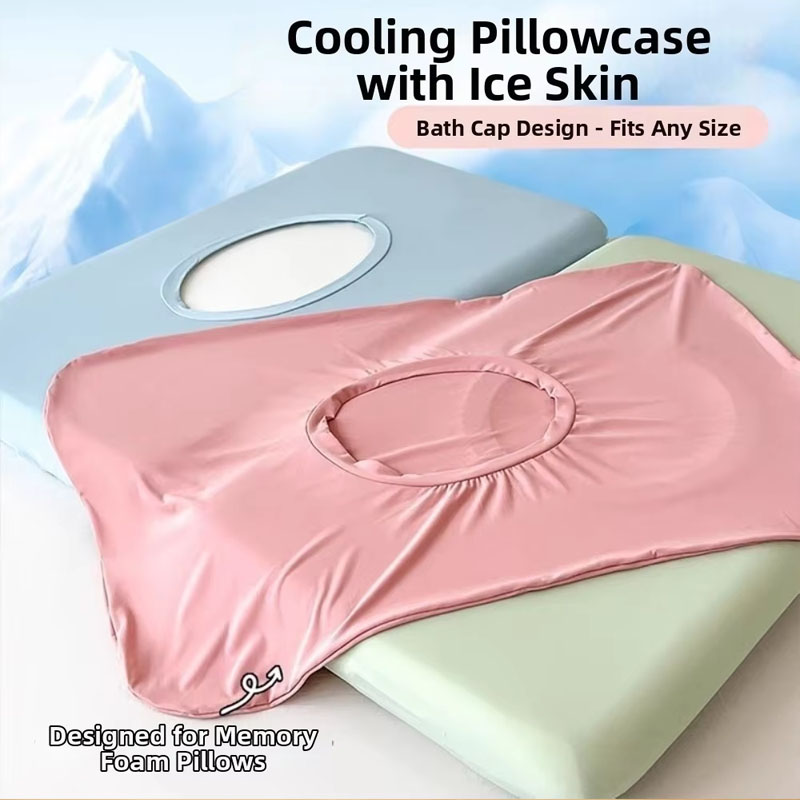 Silk Pillowcase - 1 cool summer ice silk pillowcase