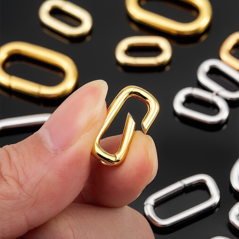 Gold Plated Jewelry - 2pcs 18K Gold Plated Filled Oval