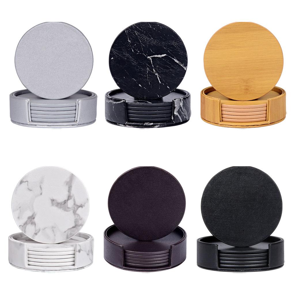 Round Marble Coasters with Hol - Marble Coaster Set recension och pris
