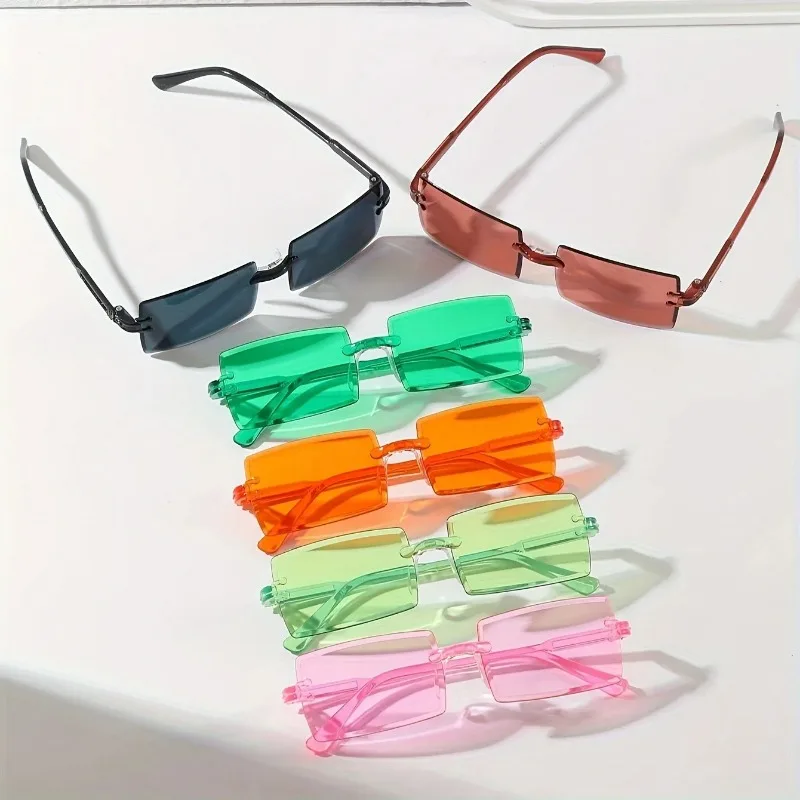 6PCS Rectangle Fashion Sunglas - Sunglasses Uv400 recension och pris