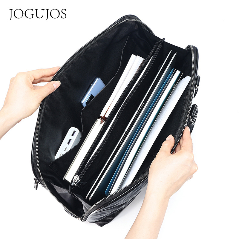 2025 New Genuine Leather Men's - Leather Briefcase recension och pris