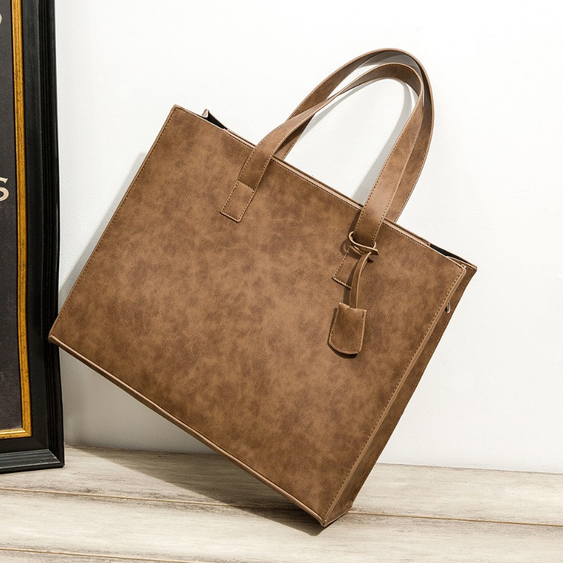 2026 New Men's Handbag With Sh - Leather Briefcase recension och pris