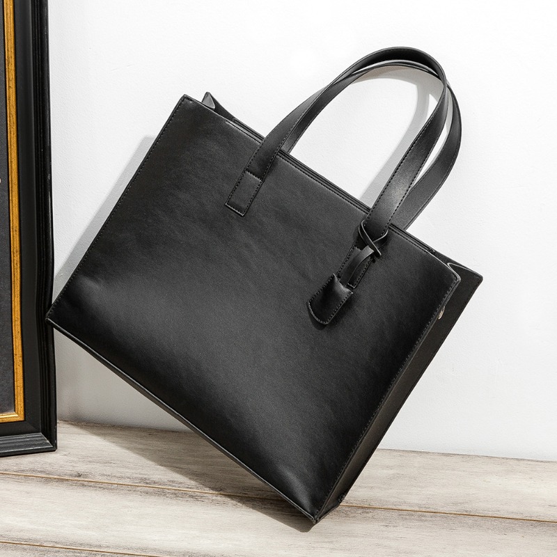 2026 New Men's Handbag With Sh - Leather Briefcase recension och pris