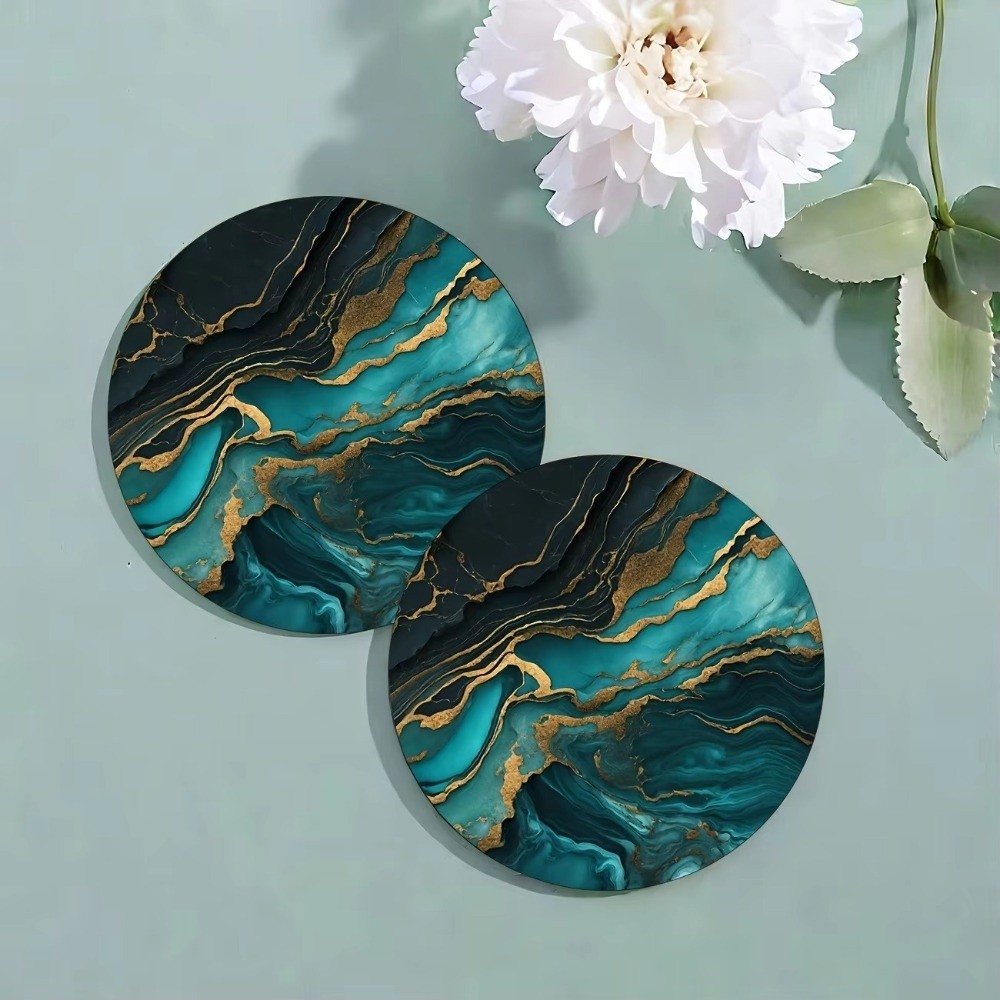 6pcs 4 Inch Drink Coasters Set - Marble Coaster Set recension och pris