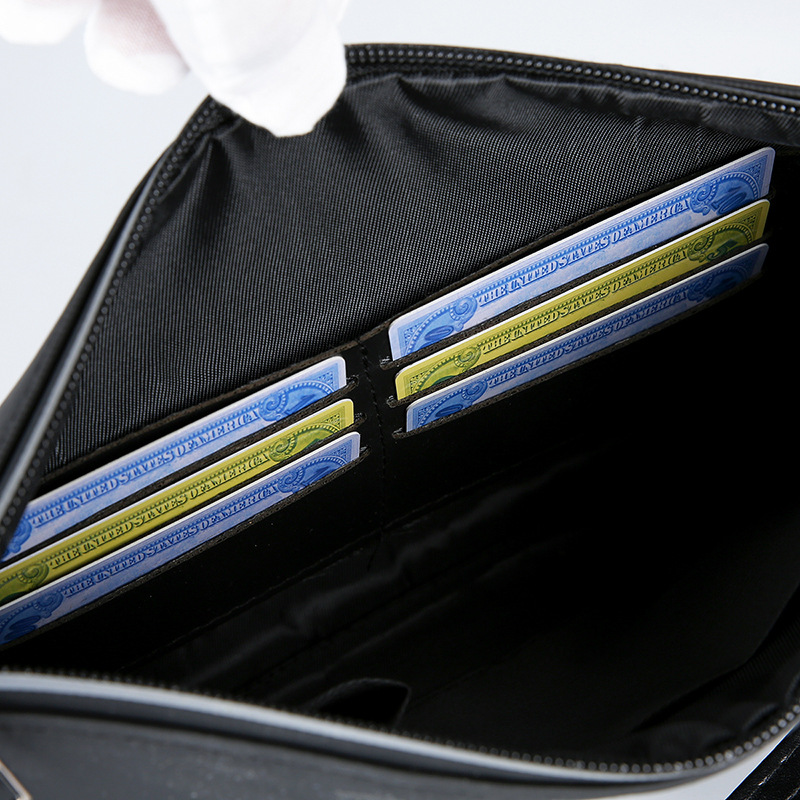 Men's Soft PU Leather Clutch B - Leather Wallet Men recension och pris