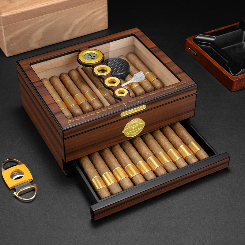 Luxury Wooden Cigar Humidor Bo - Luxury Gift Set recension och pris