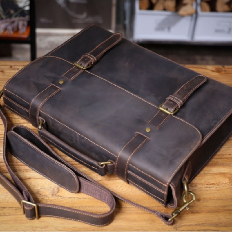 Luxury Original Men's Handbag  - Leather Briefcase recension och pris