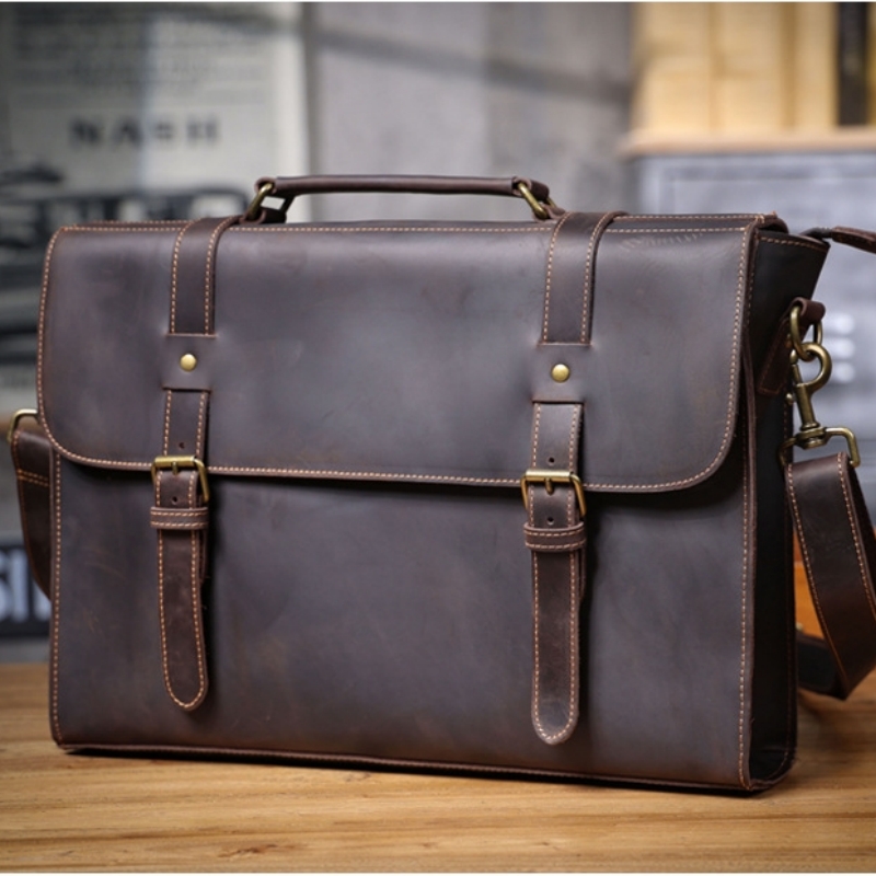 Luxury Original Men's Handbag  - Leather Briefcase recension och pris