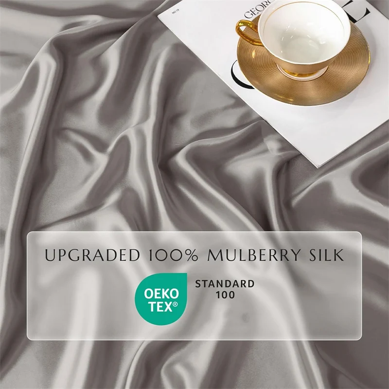 100% Mulberry Silk 4/6pcs Bed  - Silk Pillowcase recension och pris