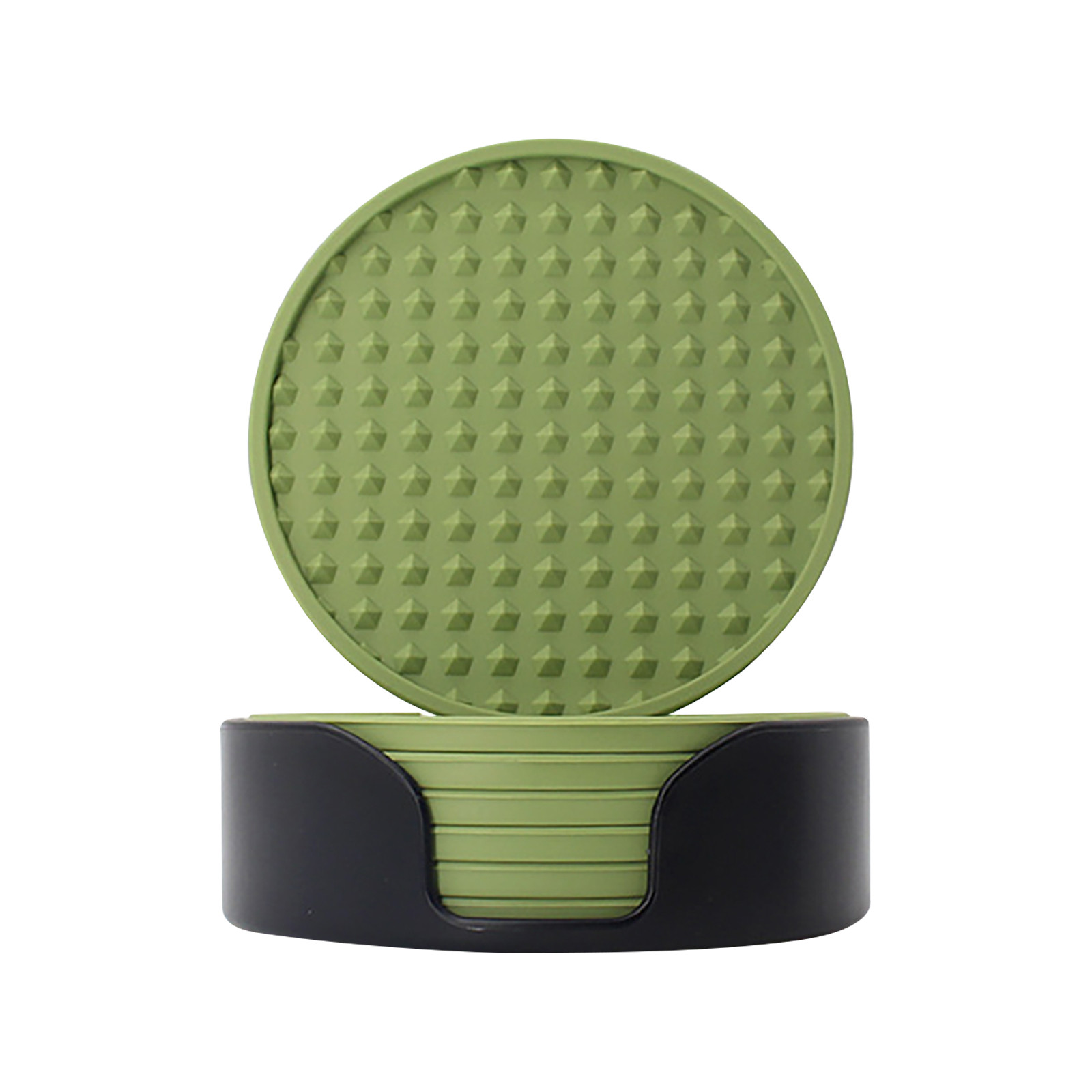 6pcs Non-Slip Silicone Drinkin - Marble Coaster Set recension och pris