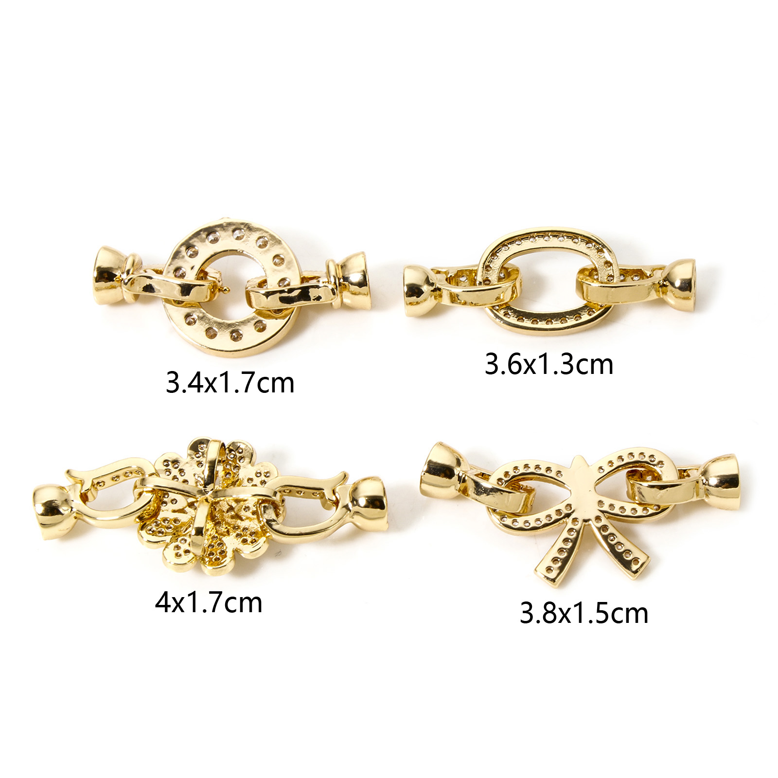 1pc Brass Fold Over Clasps Gol - Gold Plated Jewelry recension och pris
