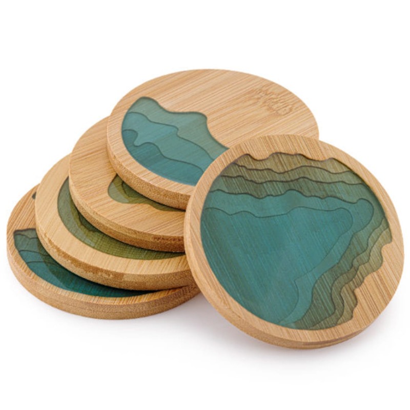 Creative Bamboo Resin Creative - Marble Coaster Set recension och pris