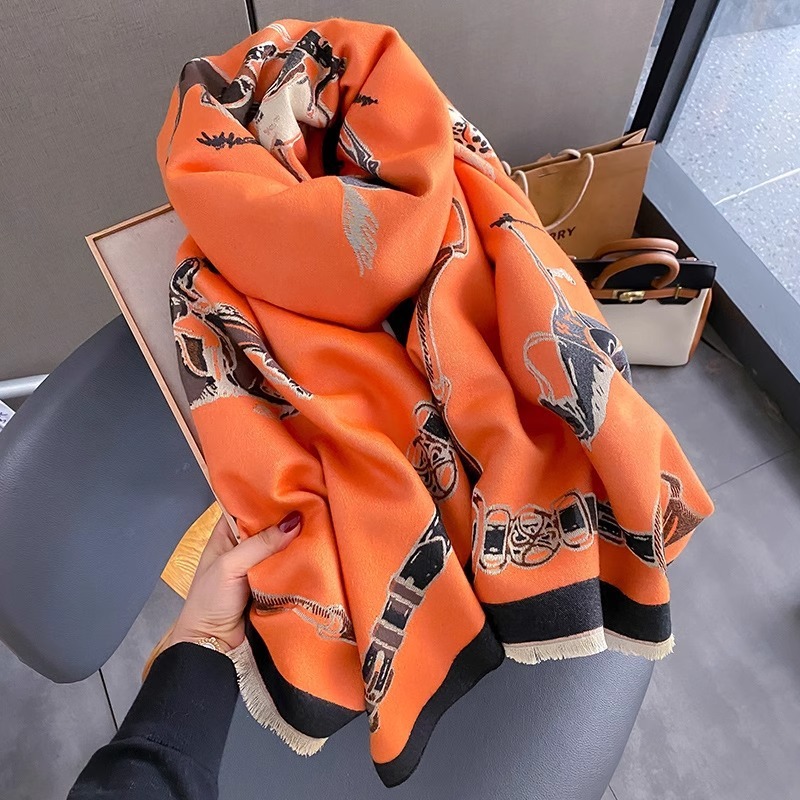 Retro Rider Horse Imitation Ca - Cashmere Scarf recension och pris