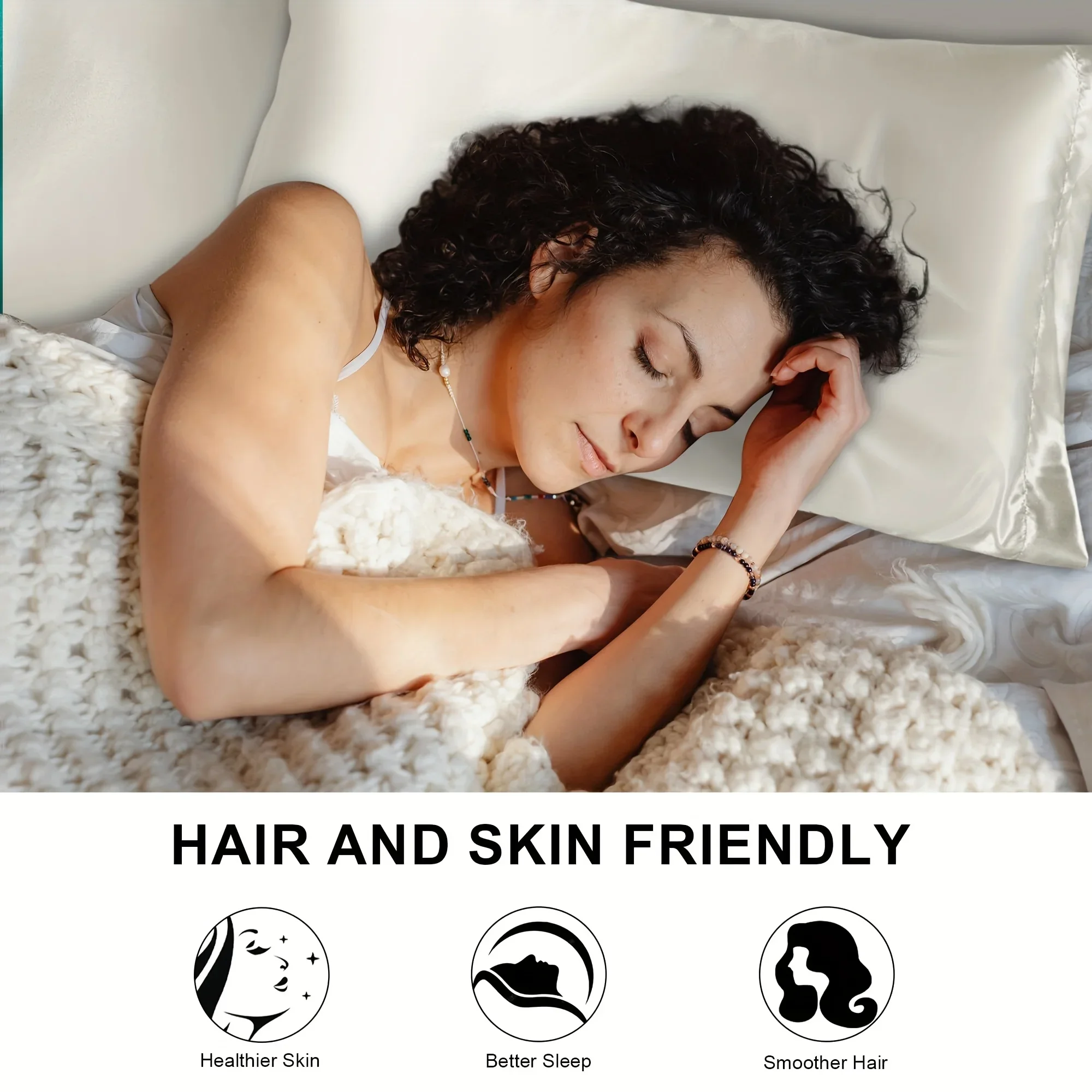 2pcs Luxury Satin Envelope Pil - Silk Pillowcase recension och pris