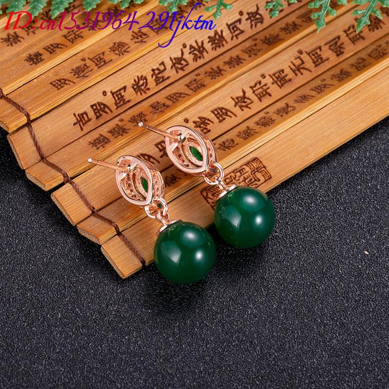Natural Jade Bead Earrings Fas - Gold Plated Jewelry recension och pris